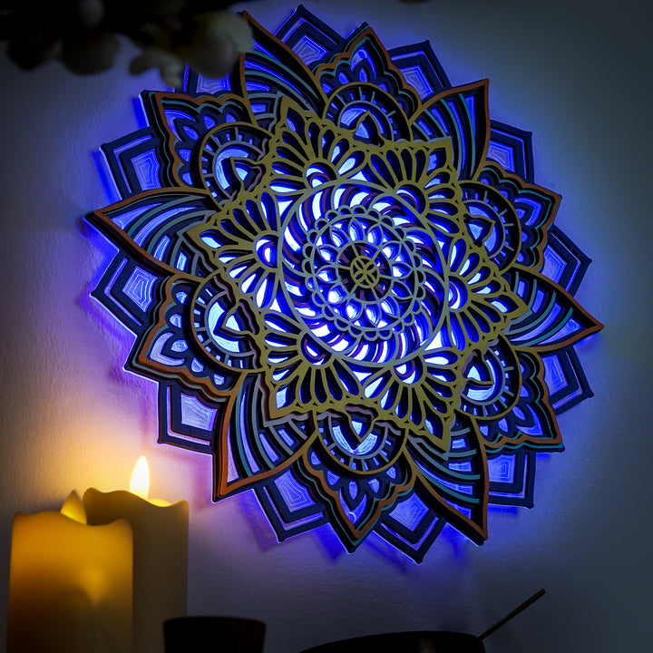 Wooden Mandala Atmosphere Light-Celestial Mandala
