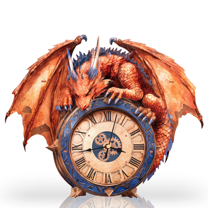 Flame Dragon– DIY Wooden Clock, 3D Puzzle Craft Kit
