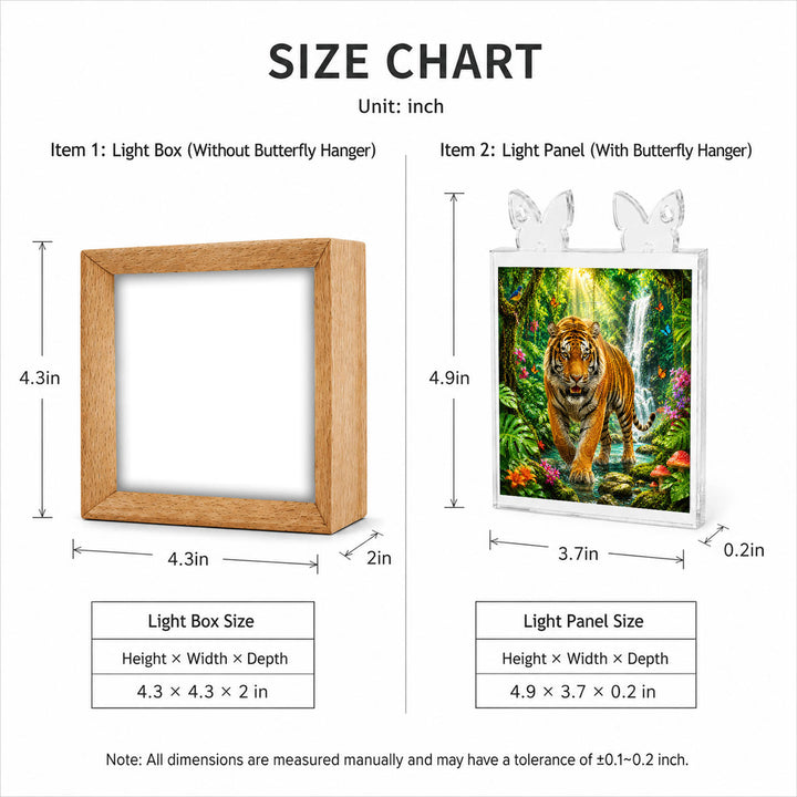 Acrylic Puzzle Night Light - Jungle Tiger King