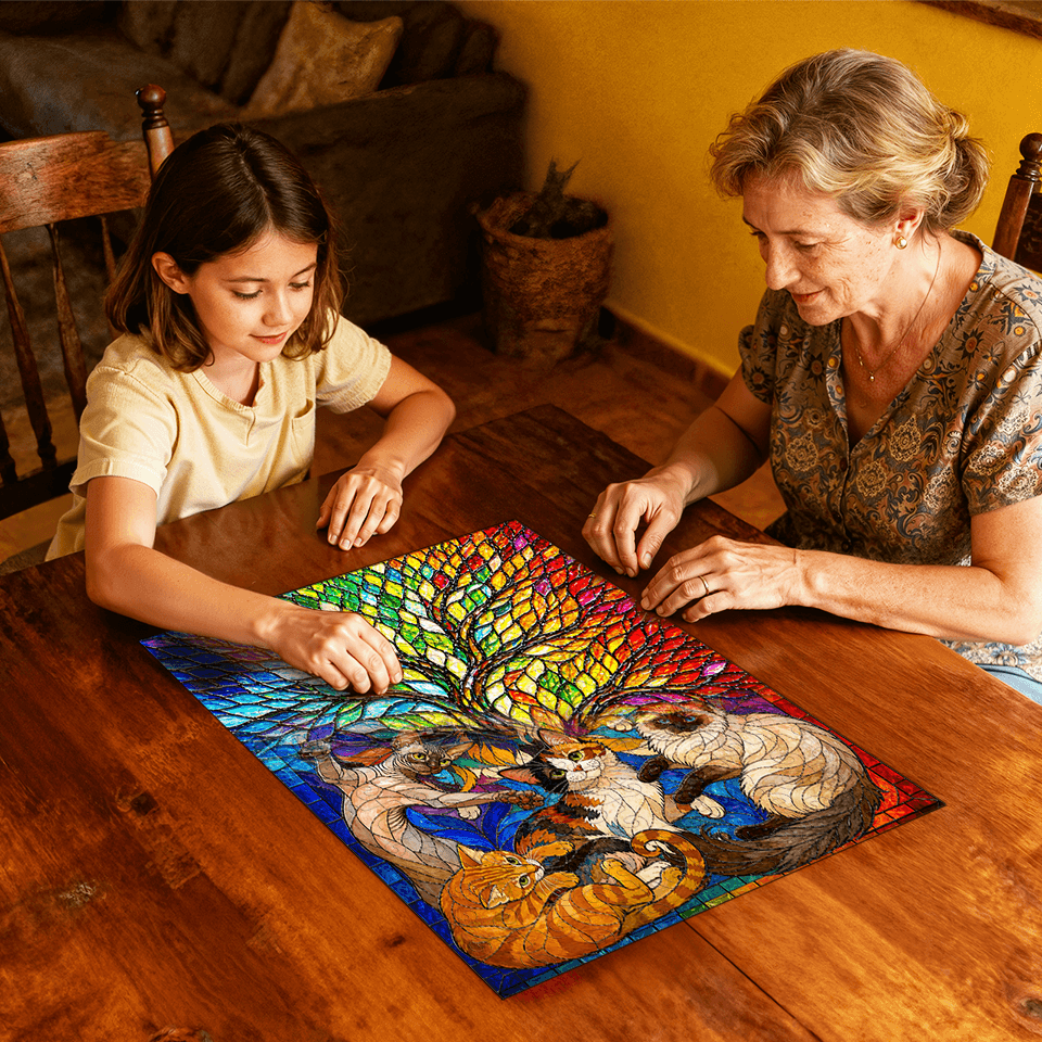 Tree Of Life is Cats - Morphing Lenticular Puzzle