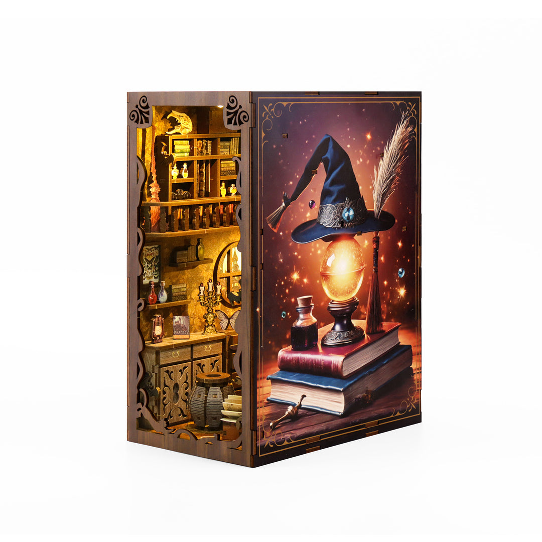 Magic Night - DIY Book Nook Kit,3D Wooden Puzzle