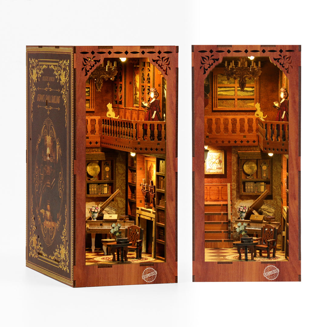 Grimm's Small Building - DIY Book Nook Kit,3D Wooden Puzzle