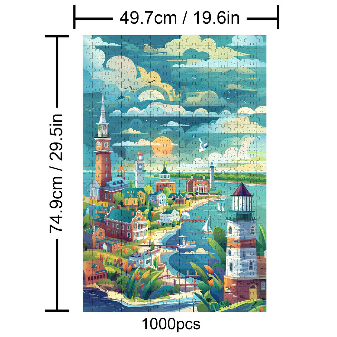 Coastal City 500 / 1000 Piece Puzzle