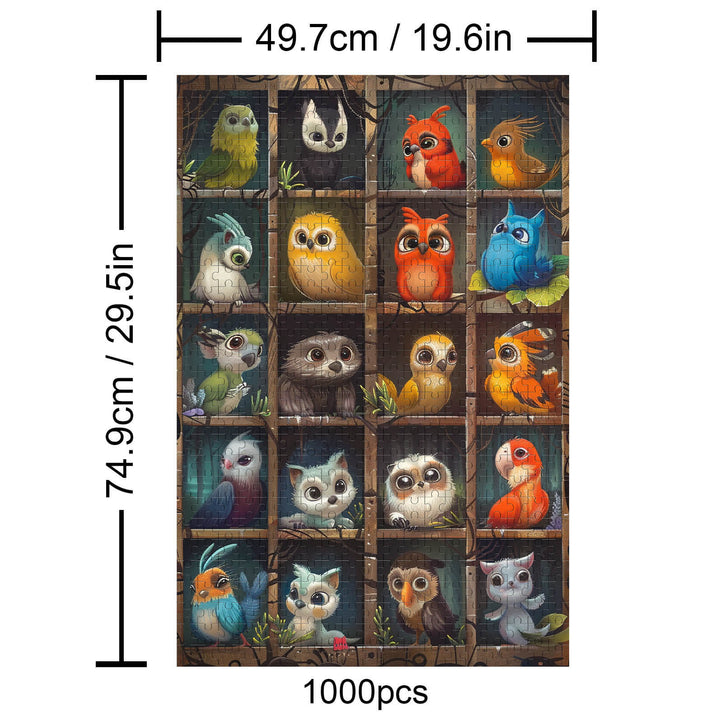 Cute Birds 500 / 1000 Piece Puzzle - By Woodbests