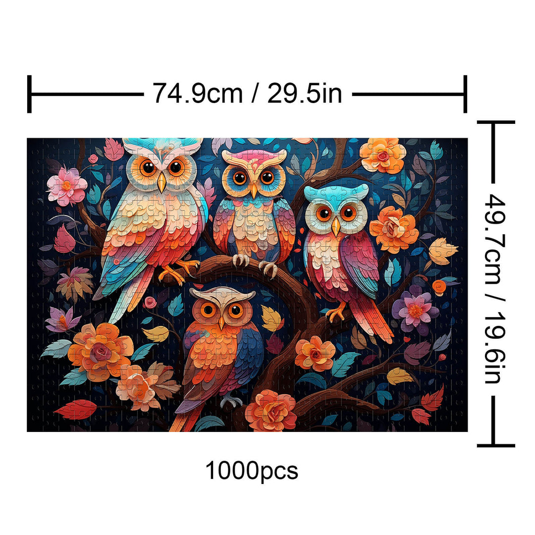 Owl Family 500 / 1000 Piece Puzzle