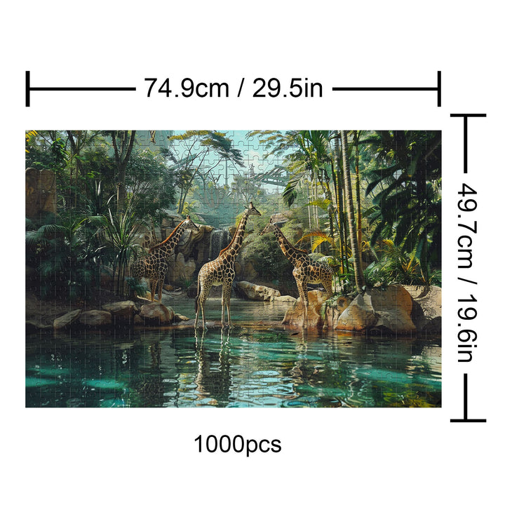 Waldgiraffes 500/1000 Teile Puzzle