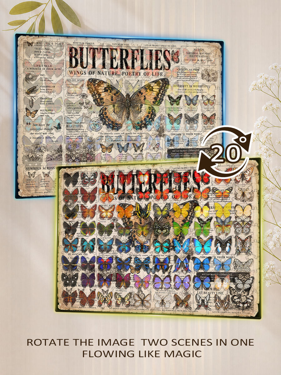 Schmetterlingsjournal - Morphendes Lentikularpuzzle