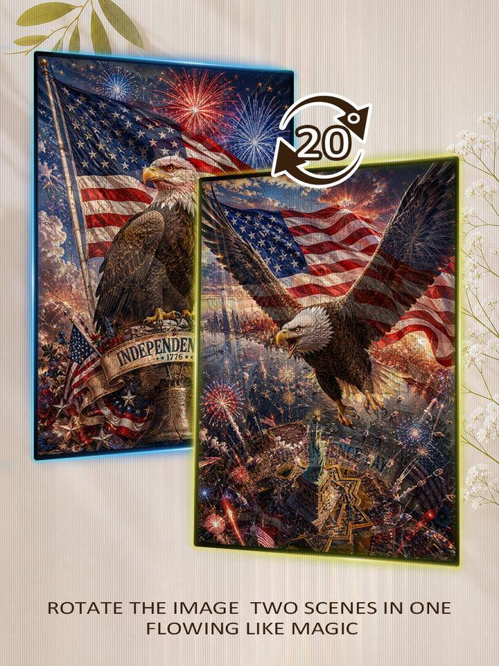 Happy Independence Day - Morphing Lenticular Puzzle