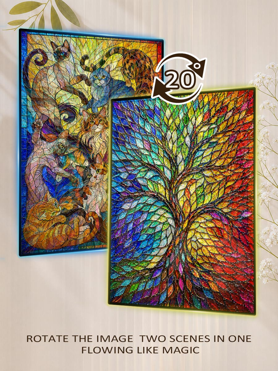 Tree Of Life is Cats - Morphing Lenticular Puzzle