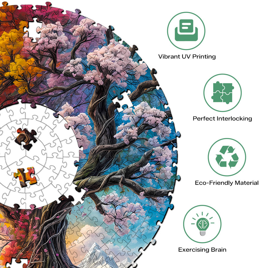 Seasonal Tree of Life-1 1000 Piece Puzzle