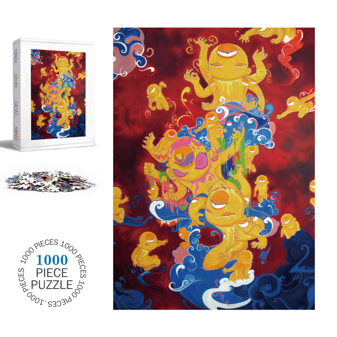 Puzzle pop art de 1000 pièces « Voyage Céleste » par Henry Zhang