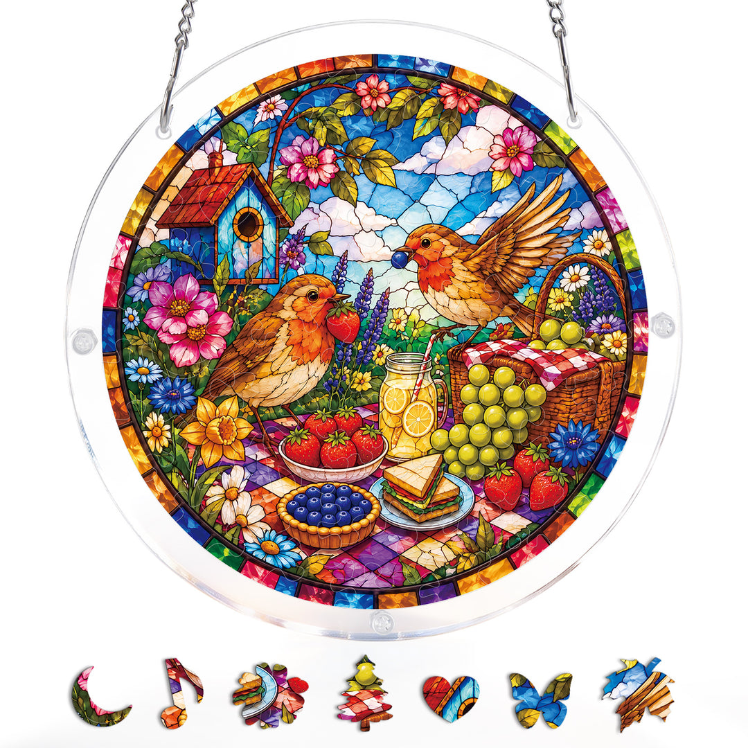 Acrylic Jigsaw Puzzle Suncatcher - Country Harvest