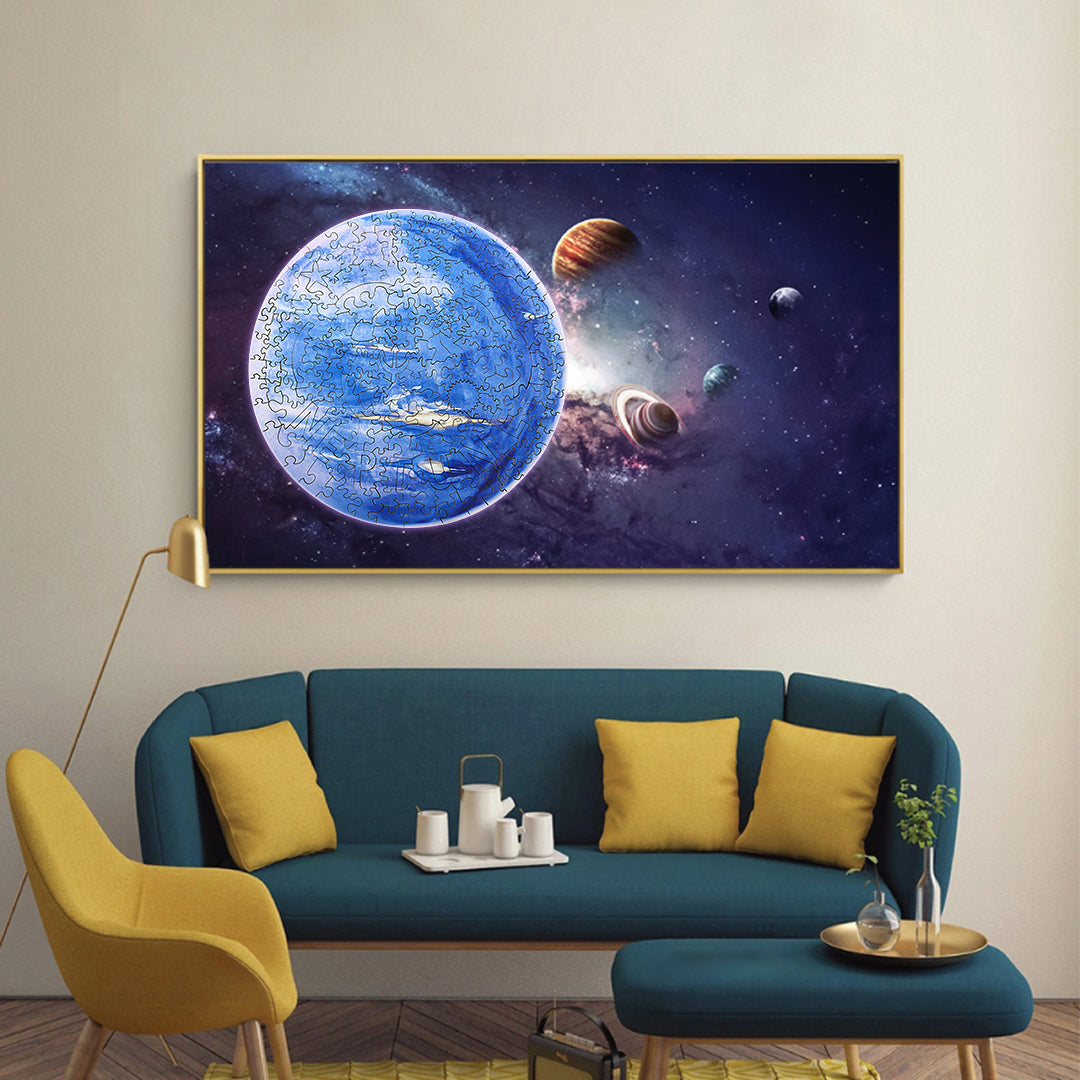 Space Planet Wooden Jigsaw Puzzle