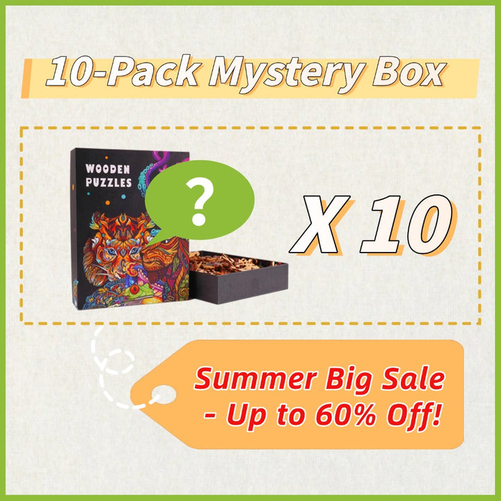10-Pack Mystery Box: Wooden Puzzle Bestsellers