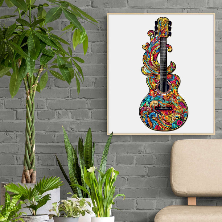 Magnifique puzzle en bois Guitare-1