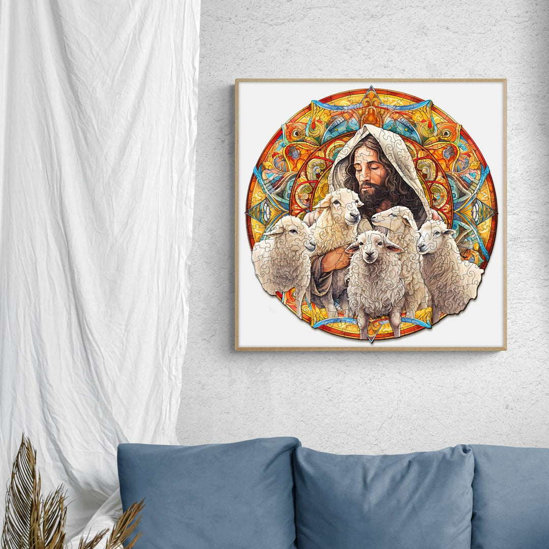 Jesus Shepherd Wooden Jigsaw Puzzle