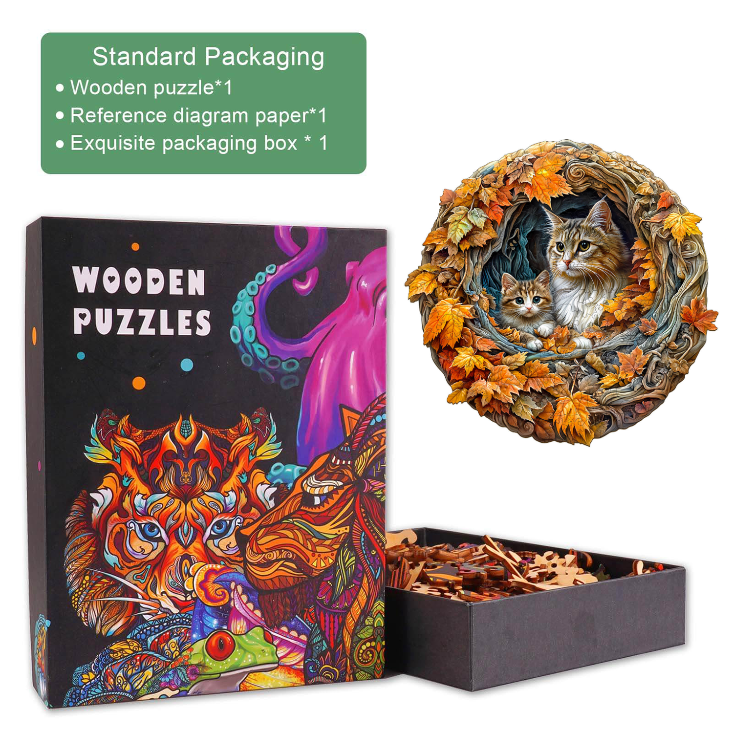 3D Katze Mama Puzzle