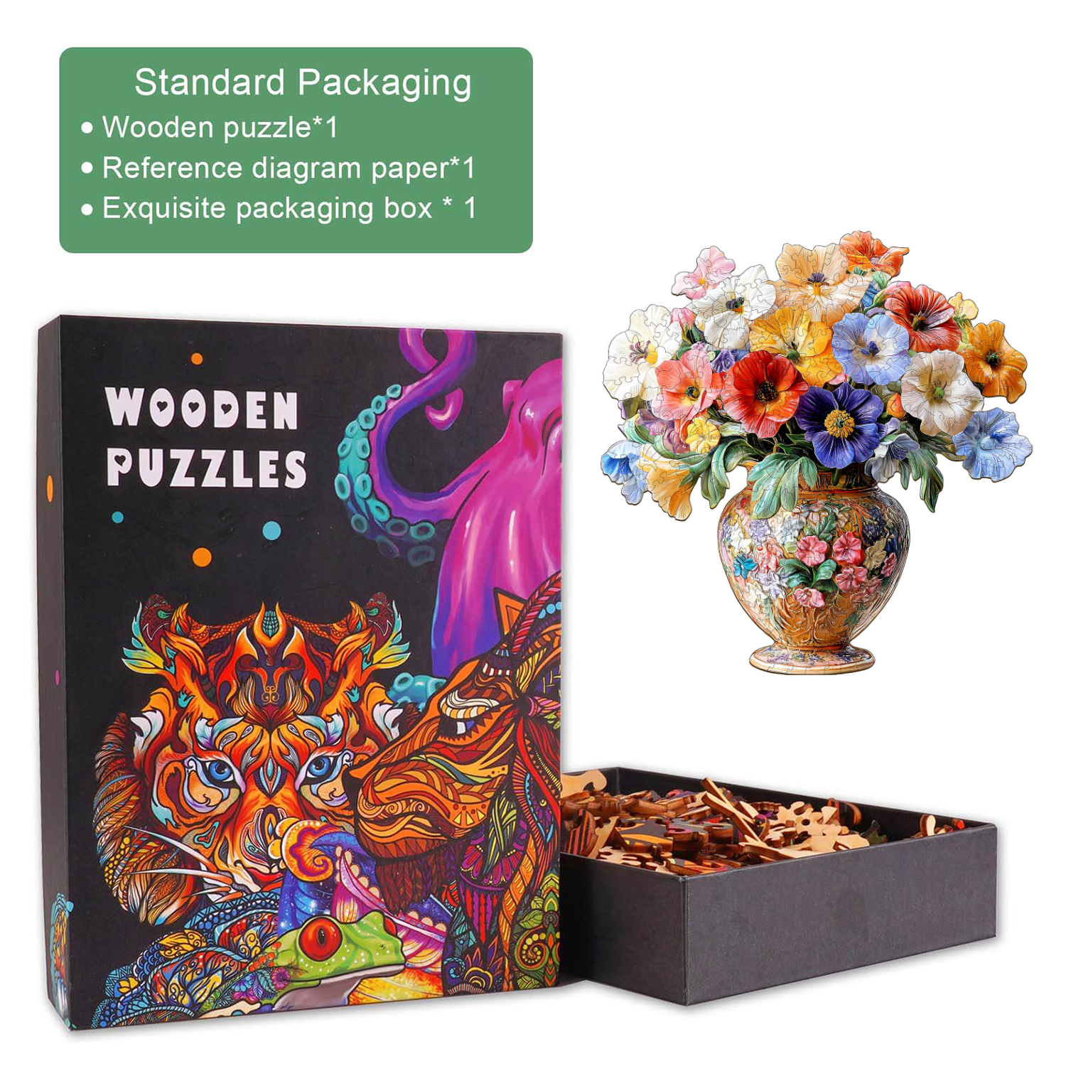3D Vintage flower Jigsaw Puzzle