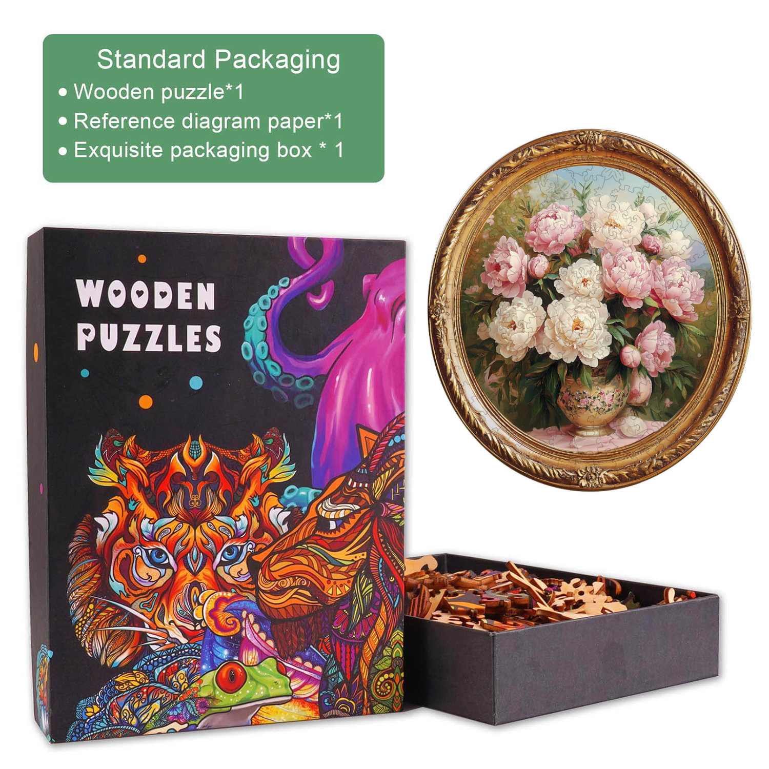 Puzzle en bois 3D Jour de Printemps Tranquille
