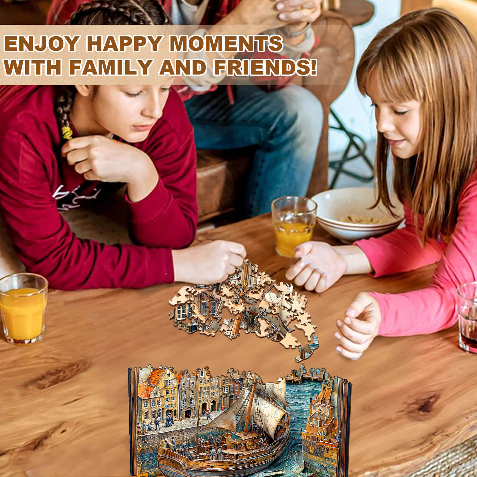 Papierkanal Holzpuzzle