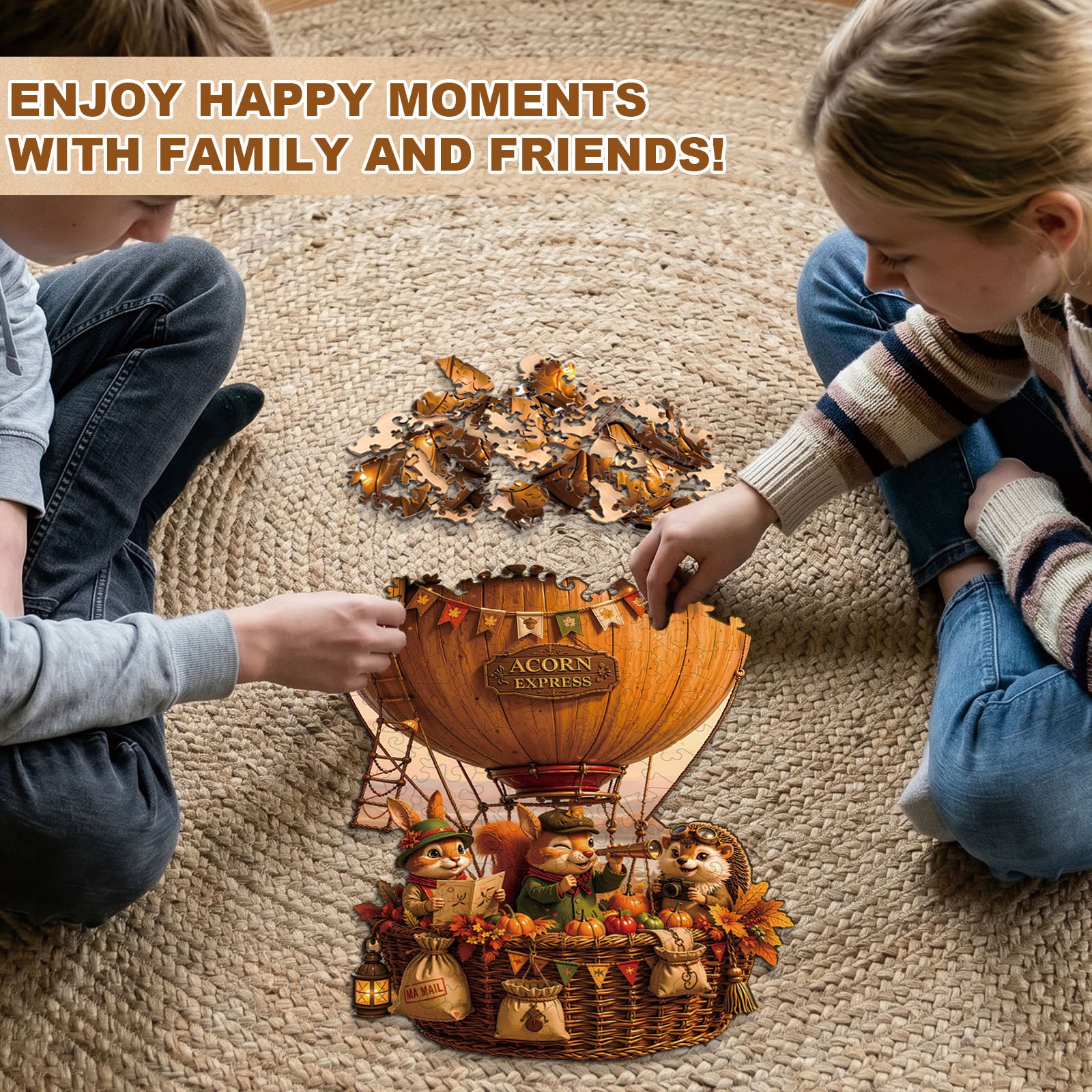 Acorn Airship Wooden Jigsaw Puzzle