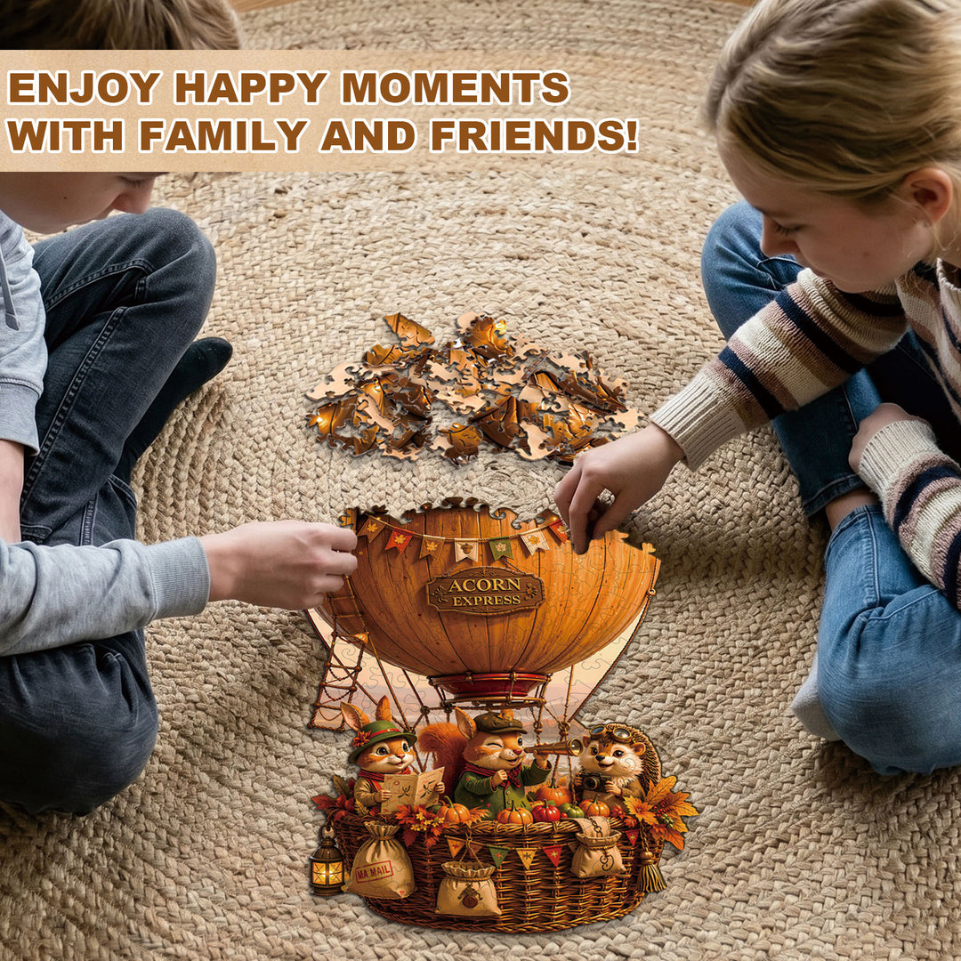 Acorn Airship Wooden Jigsaw Puzzle