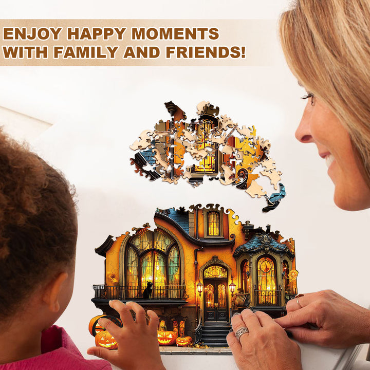 witch's house Wooden Jigsaw Puzzle