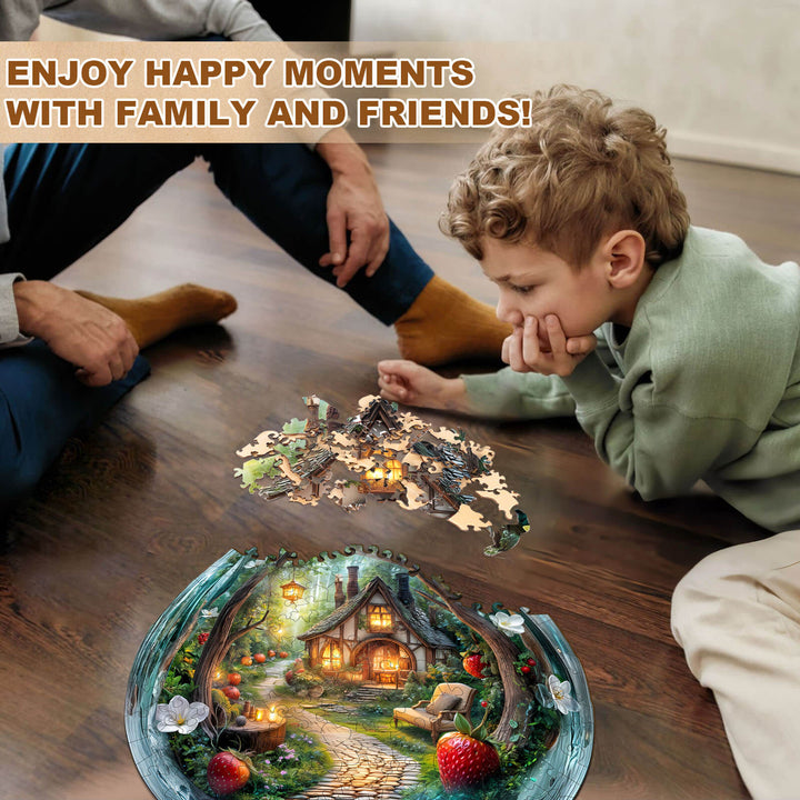 Pear shaped courtyard Wooden Jigsaw Puzzle