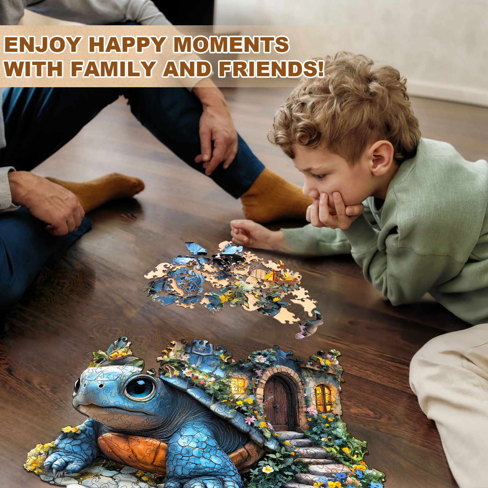 Turtle House Holz-Puzzle