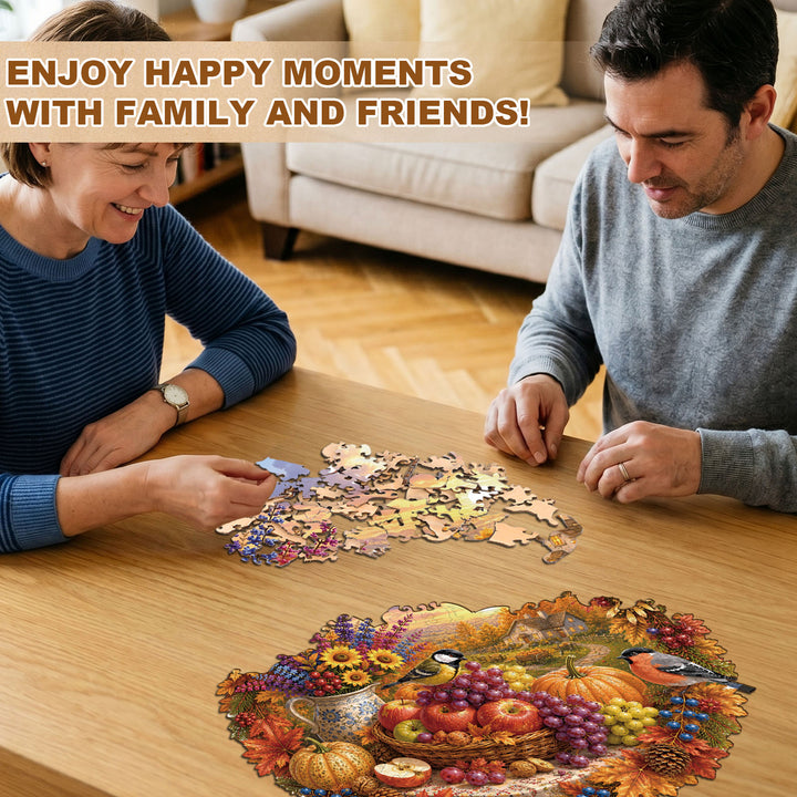 Harvest Hearth Wooden Jigsaw Puzzle