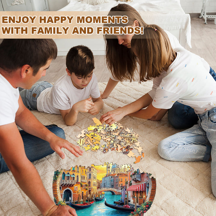Venice Water City Wooden Jigsaw Puzzle