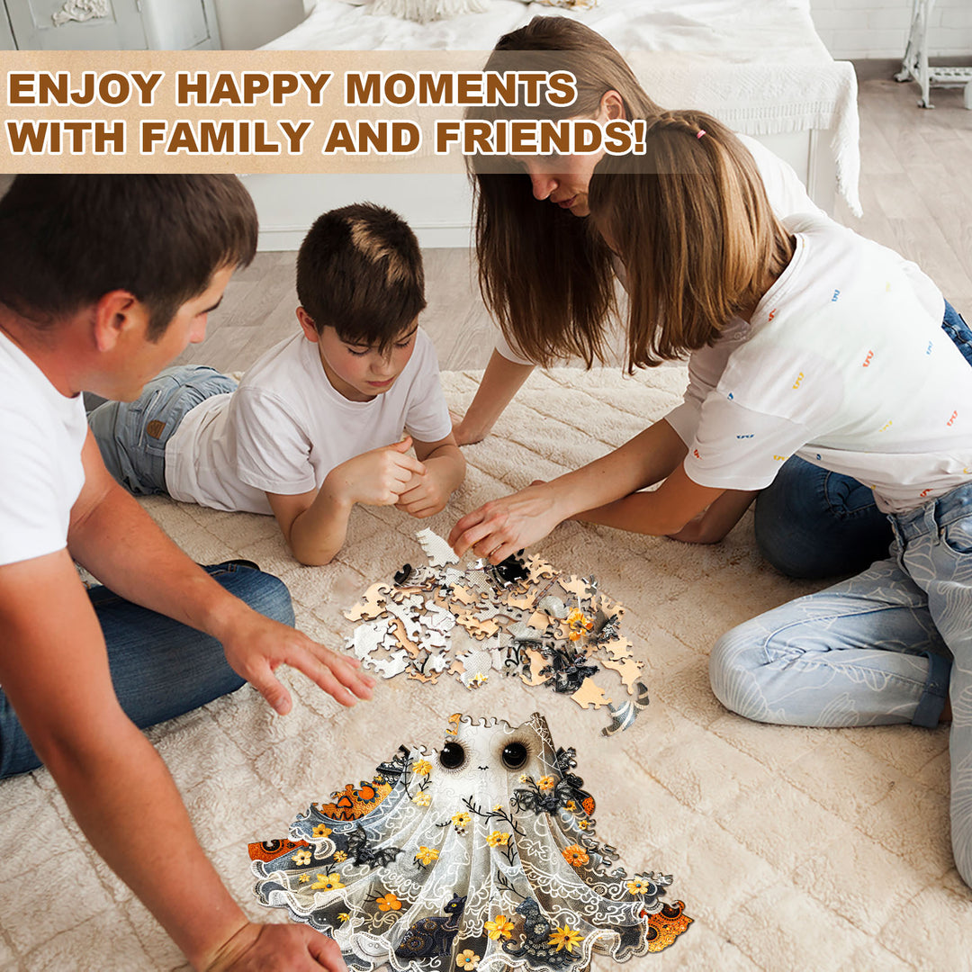 Little Miss Ghost Wooden Jigsaw Puzzle
