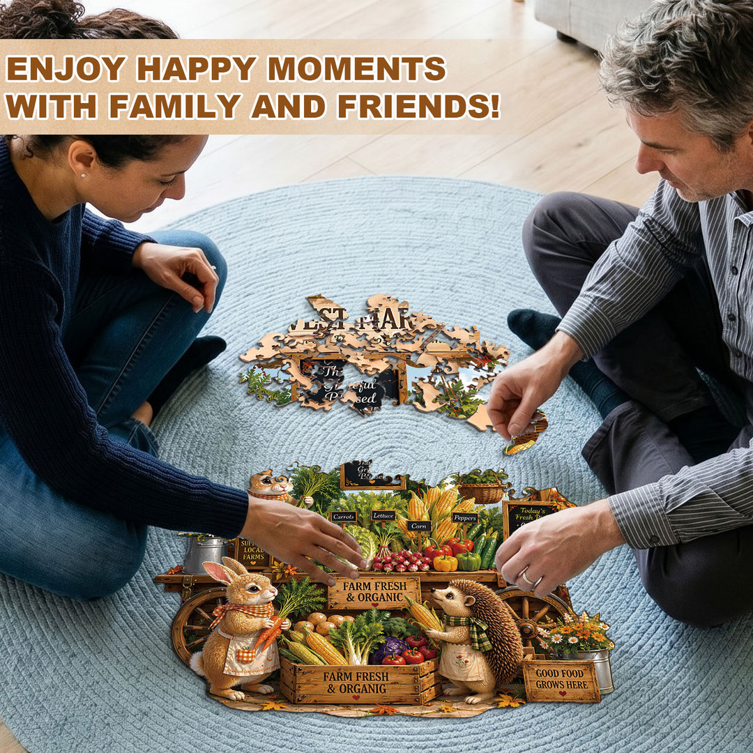 Fresh Market Wooden Jigsaw Puzzle