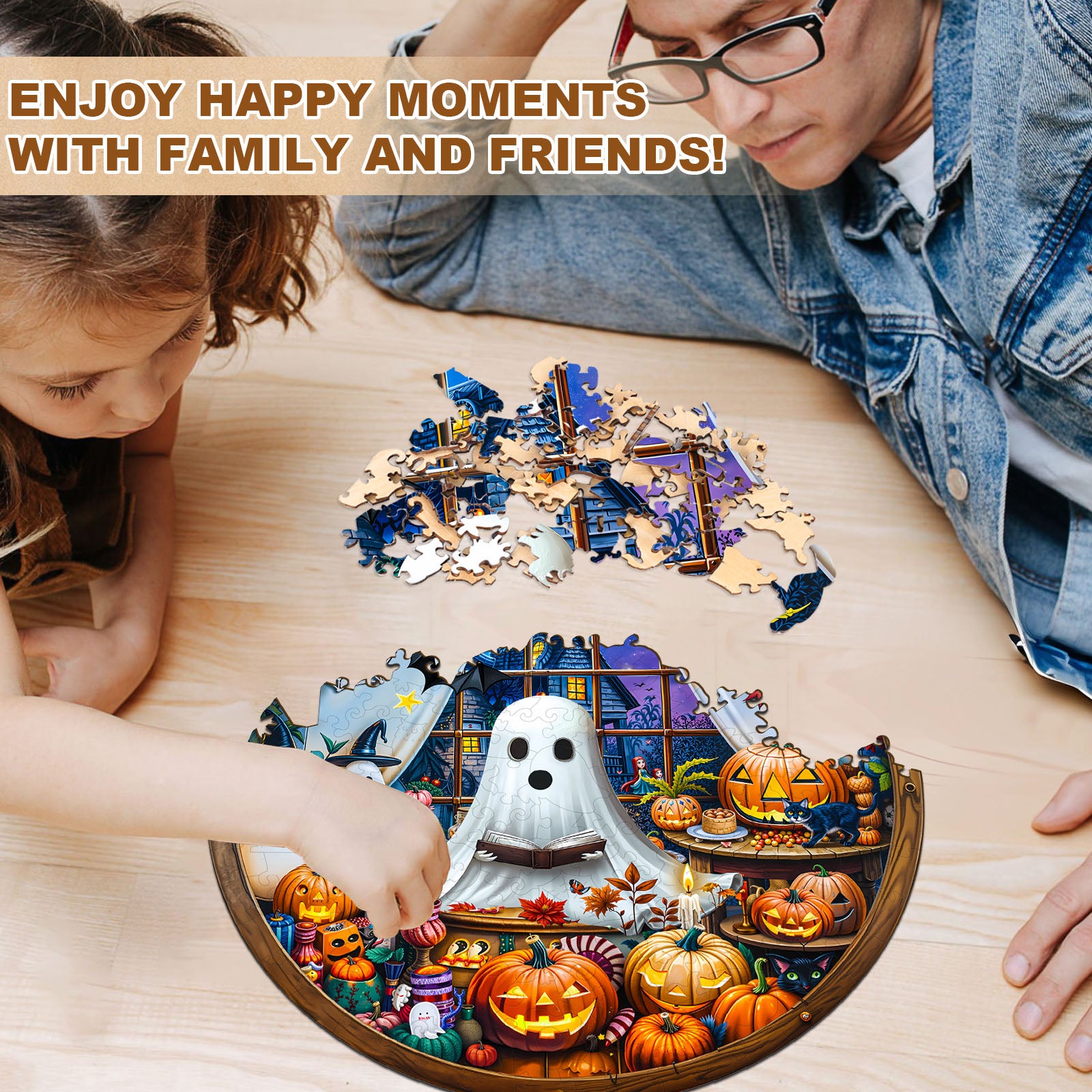 halloween party Wooden Jigsaw Puzzle