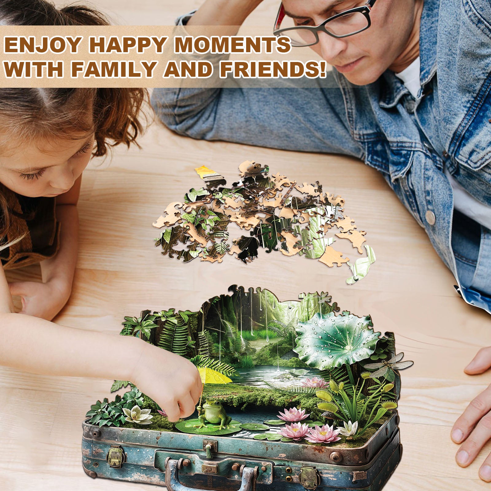 Puzzle en bois Valise de la forêt tropicale