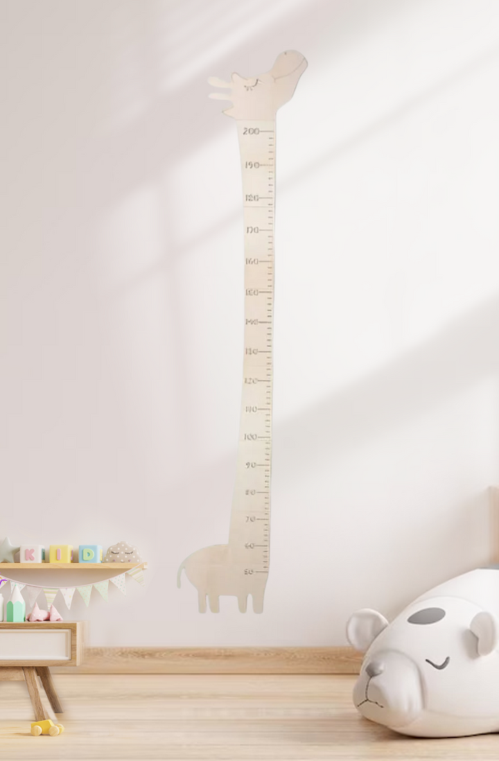 Personalisierter Holz-Giraffe Wachstumsmesser