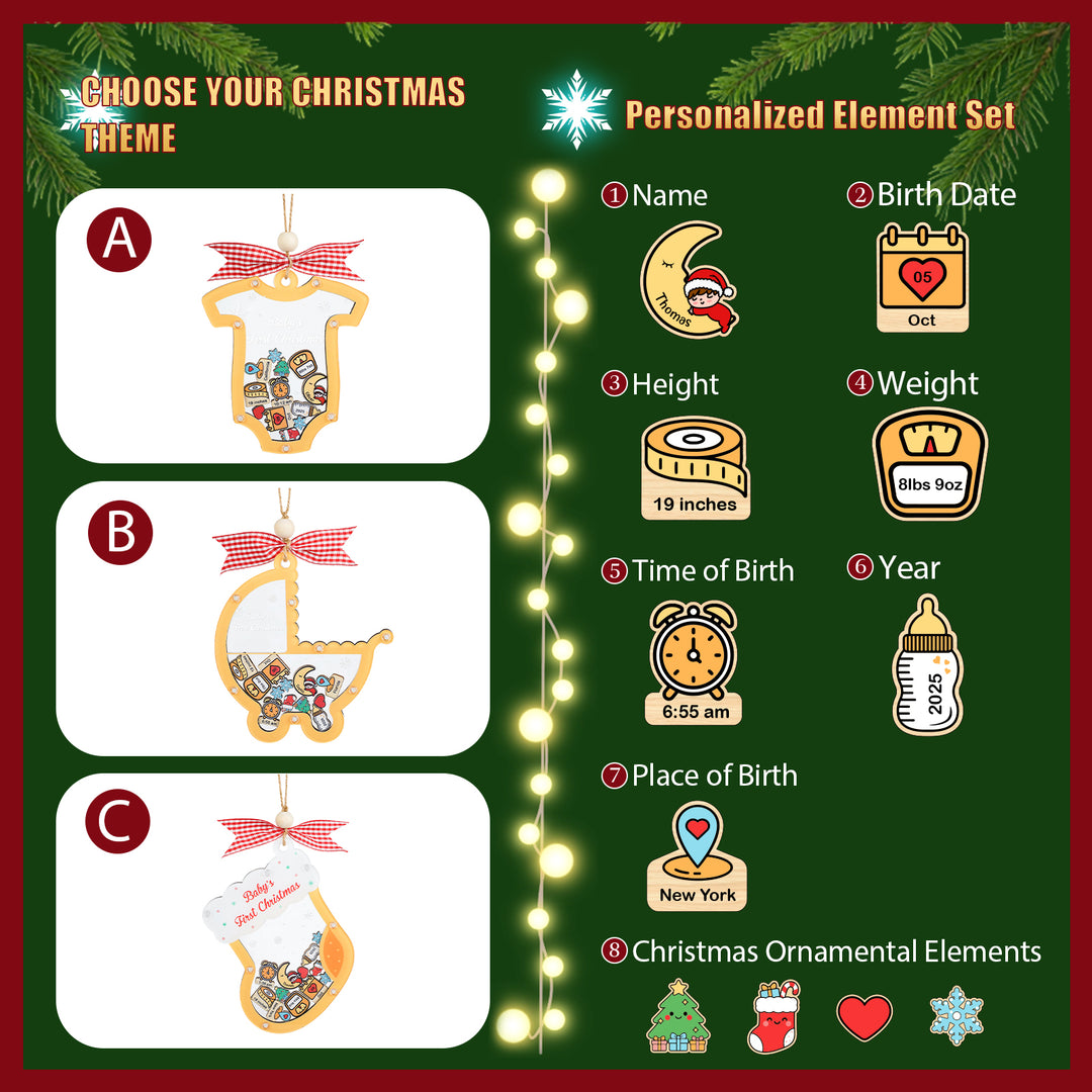 Christmas Baby Rocking Pendant Gift