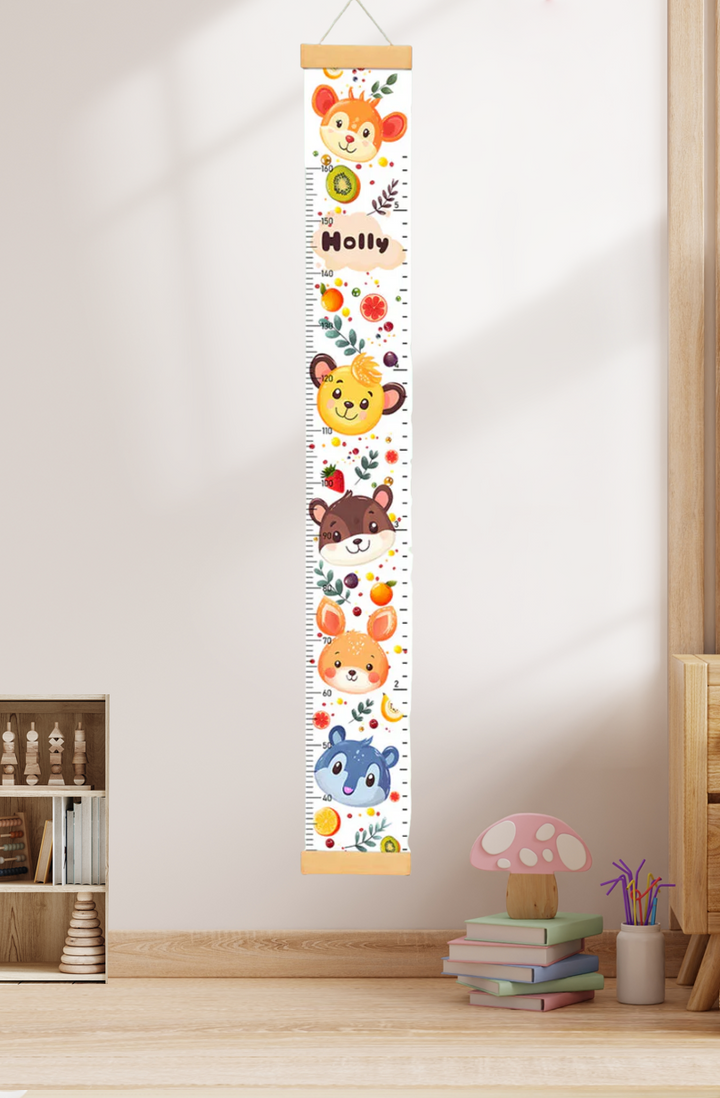 Personalized Cute Hanging Canvas Height Ruler