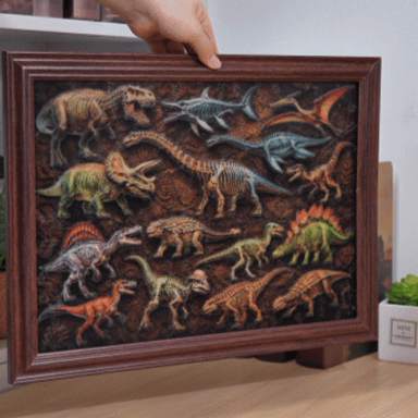 Prehistoric Fossils - Morphing Lenticular Puzzle