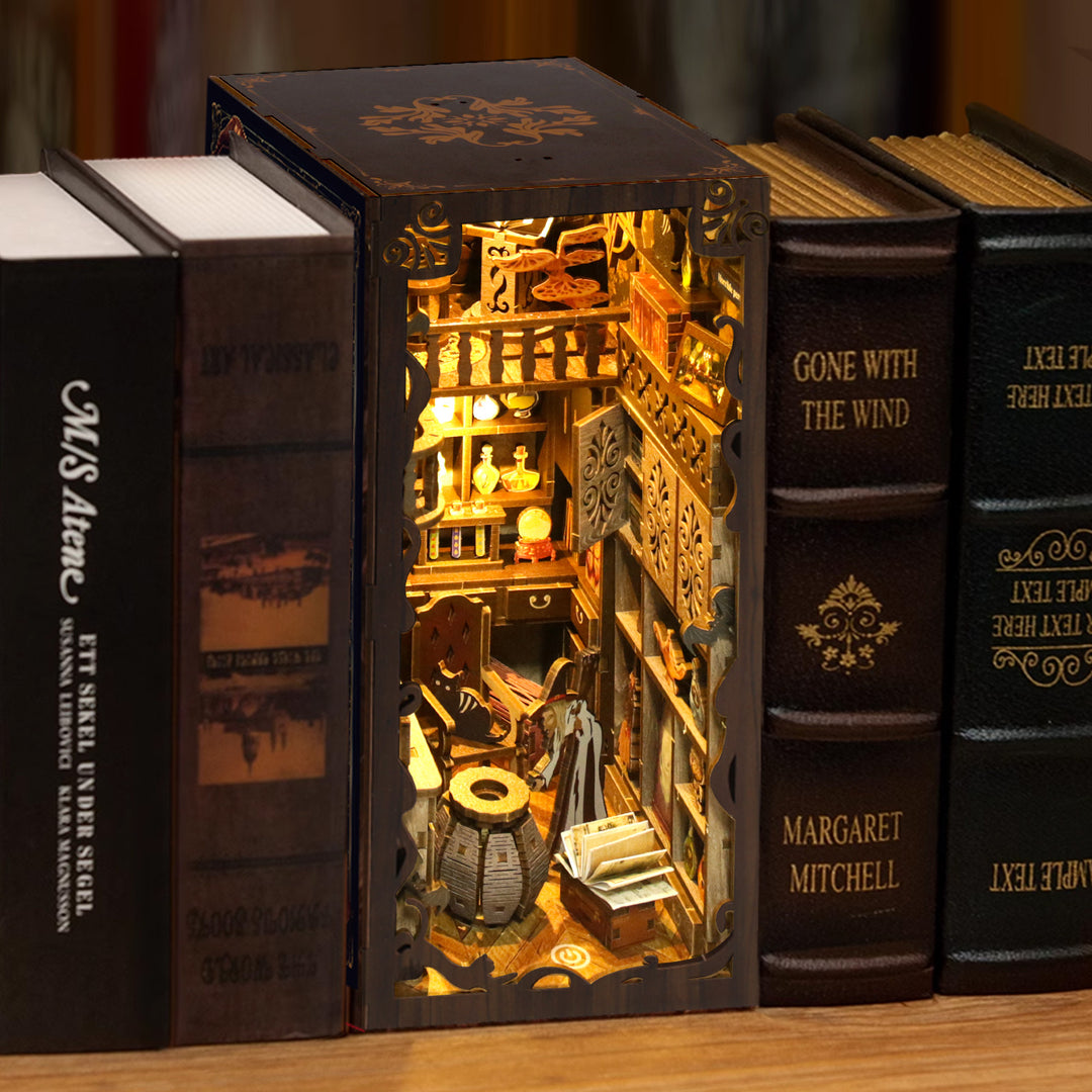 Magic Night - DIY Book Nook Kit,3D Wooden Puzzle - By Woodbests