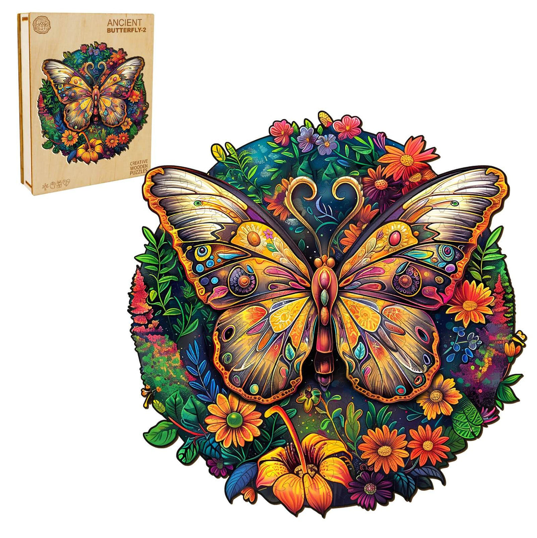 Ancient Butterfly-2 Wooden Jigsaw Puzzle