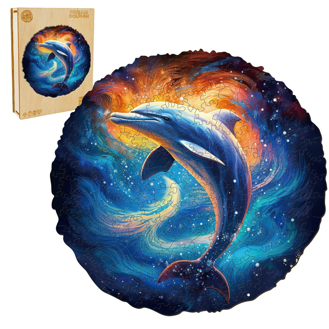 Dream Dolphin Wooden Jigsaw Puzzle
