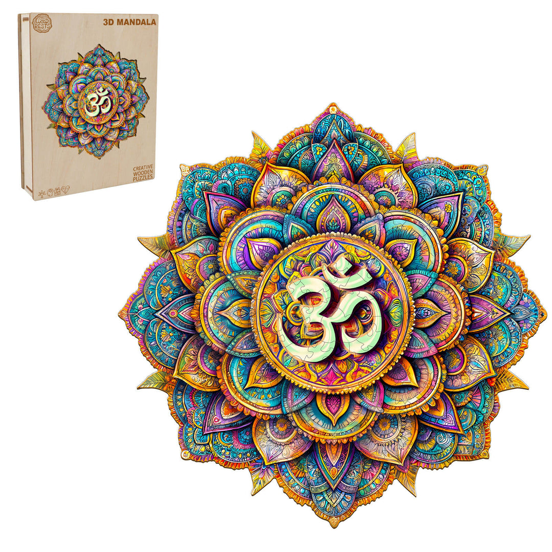 3D Mandala Wooden Jigsaw Puzzle