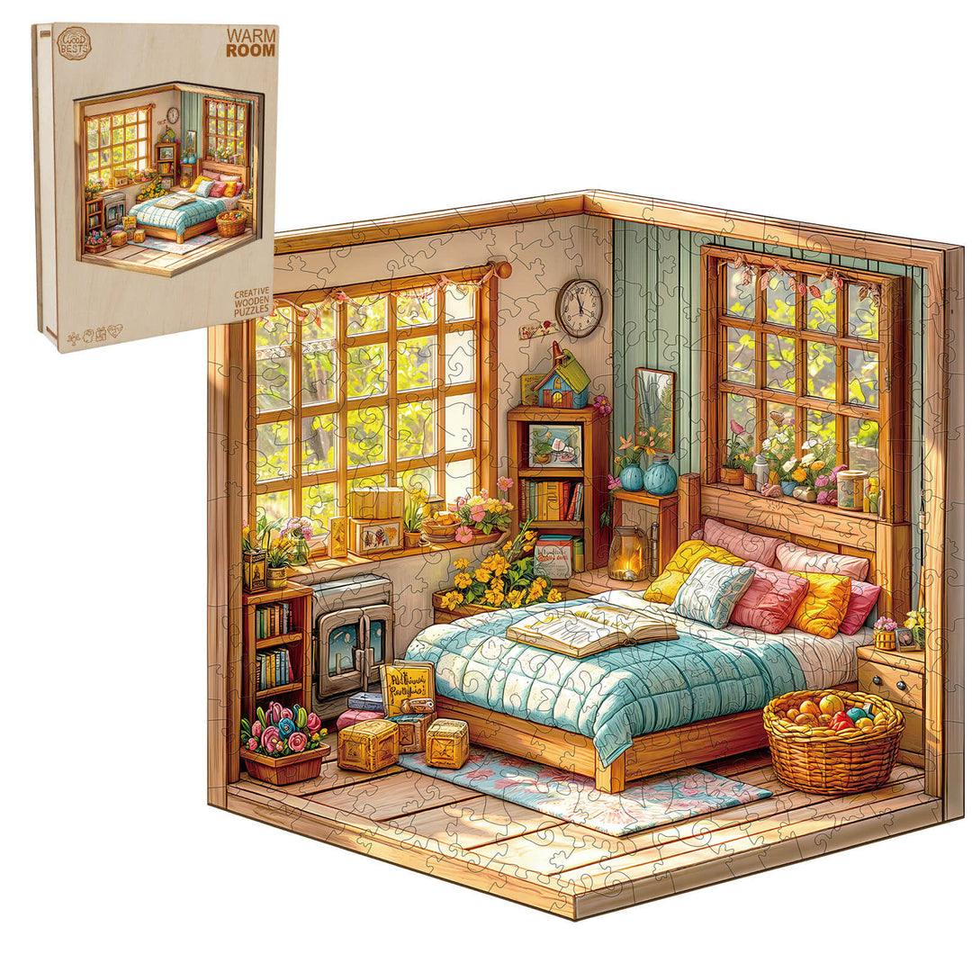 3D Warm Room Wooden Jigsaw Puzzle