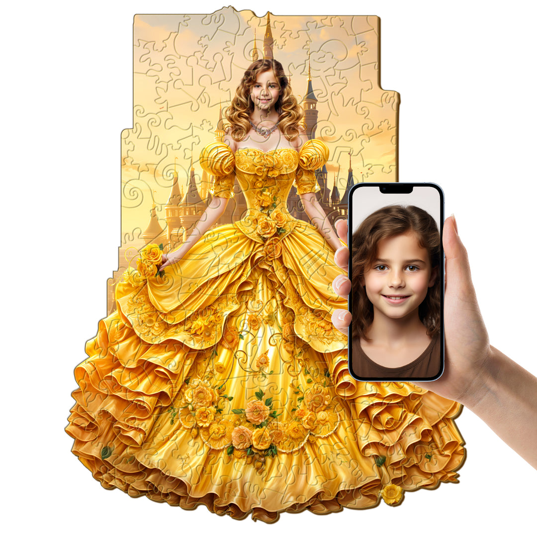 Face Custom Photo Puzzle - Princess-Woodbests