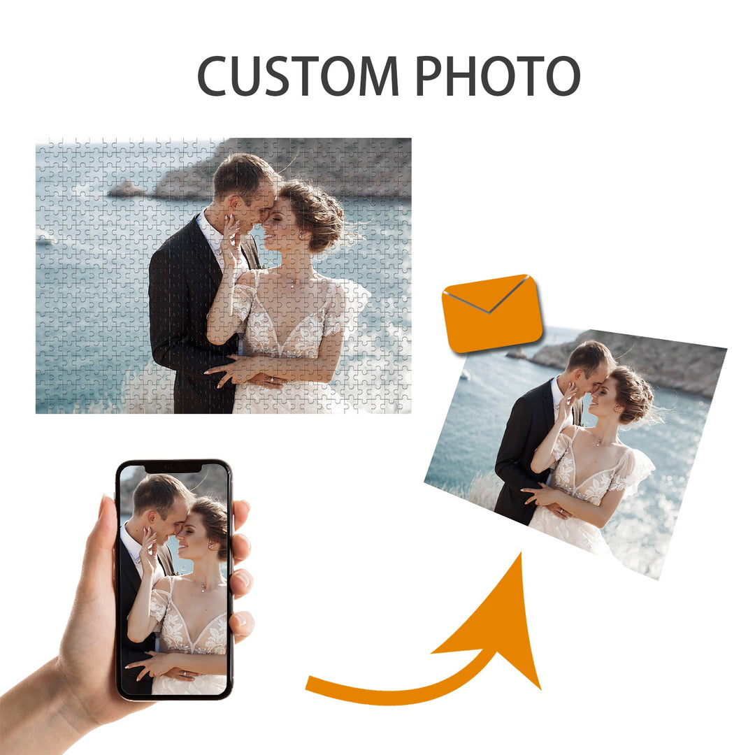 Cadeau parfait pour un mariage et un anniversaire – Puzzle photo