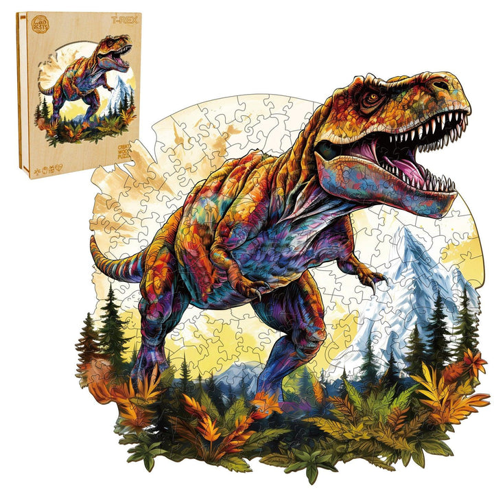 T-rex Wooden Jigsaw Puzzle-Woodbests