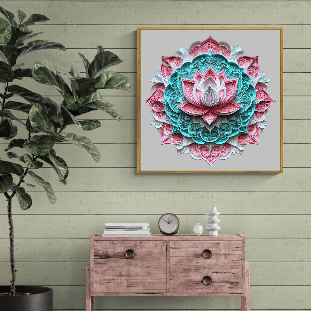 3D Mandala Lotus-1 Wooden Jigsaw Puzzle