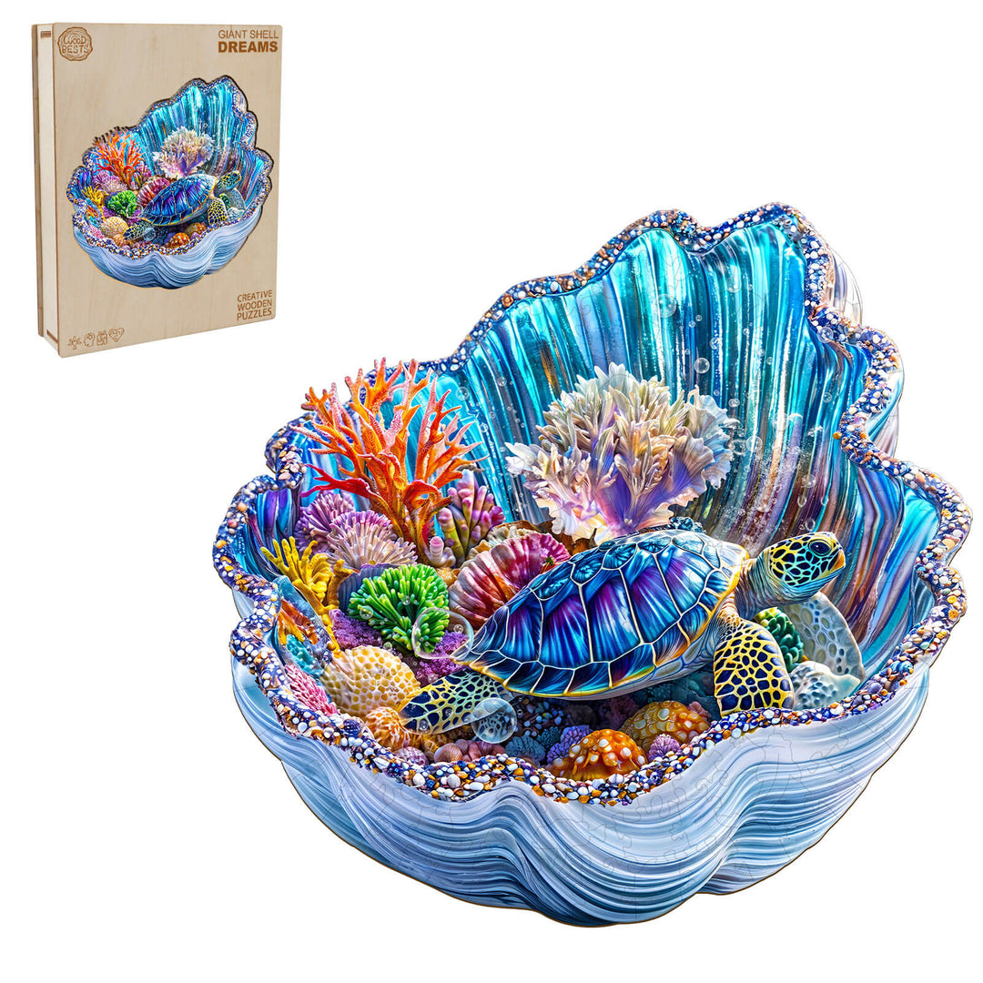 3D Giant Shell Dreams Wooden Jigsaw Puzzle - Woodbests