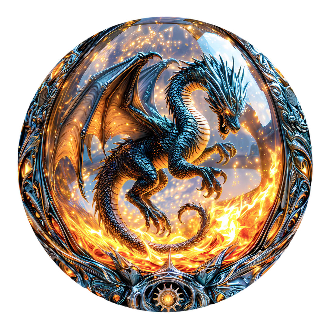 Dragonfire Orb 1000 Piece Puzzle